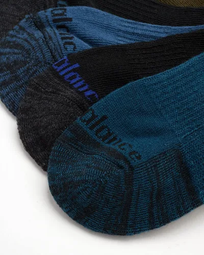 Miniatura 5 de New Balance Calcetines de corte bajo sin sudor para niños con soporte de arco paquete de 8