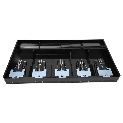 Miniatura 7 de Cajón de caja registradora, bandeja de inserción de cajón de efectivo de 16 pulgadas, con bandeja de inserción de 4, 5 cajones de billetes