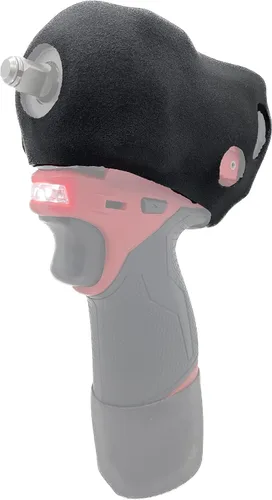 Miniatura 5 de Protoco JB-65 Funda protectora para llave de impacto rechoncha Milwaukee M12-2554/2555 (3/8" o 1/2"), cubierta de herramientas, color rojo