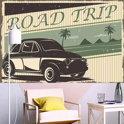 Miniatura 3 de Sello de fondo de viaje por carretera, telón de fondo de coche para niños, fiesta de feliz cumpleaños, amigos, familia, viaje, decoración, fondo, 7