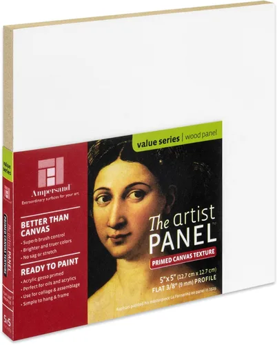 Miniatura 8 de Ampersand Art Supply Panel de pintura de arte de madera Gesso: textura de lienzo, cuna de 3/4 pulgadas, 12 x 16 pulgadas
