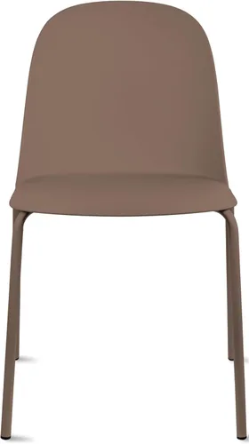 Miniatura 31 de 2xhome Silla de comedor moderna apilable sin brazos Asiento de plástico con patas de metal Uso en interiores o exteriores Patio de cocina