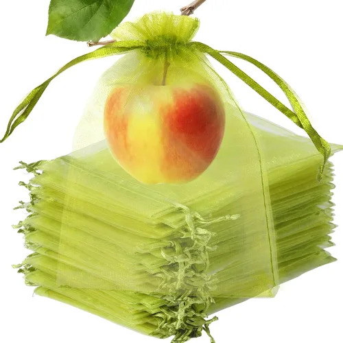 Miniatura 8 de EdgeXcel 120 bolsas de organza de 4 x 6 pulgadas para regalos pequeños - Bolsa de malla premium con cordón para recuerdos de bodas y fiestas, joyas