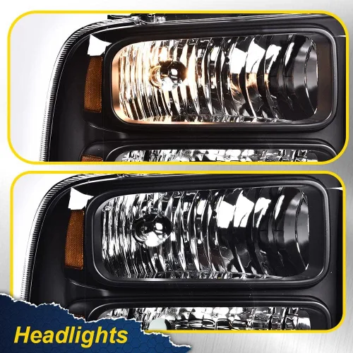 Miniatura 8 de CHEDA Conjunto de faros, compatible con Ford F250 F350 F450 F550 Super Duty 1999 2001 2002 2003 2004