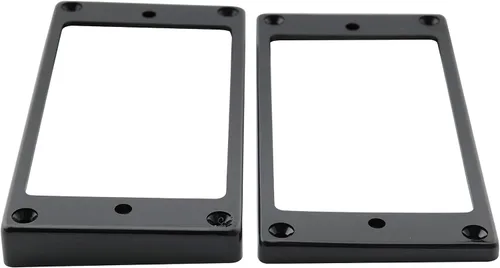 Miniatura 4 de Musiclily Pro Anillos de montaje para pastillas Humbucker de fondo plano de plástico, juego de bastidor de puente y mástil para guitarra eléctrica