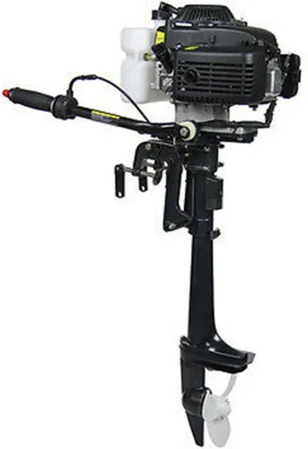 Motor fuera de borda Motor de barco de 4 tiempos 4.0 HP 2.8KW Motor marino de 52CC motor marino con sistema CDI de refrigeración por aire y arranque