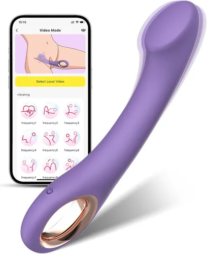 FBAUMSX Vibrador de punto G - Juguetes sexuales - Vibrador curvo ergonómico para clítoris, punto G y estimulador anal, juguetes para adultos con 10
