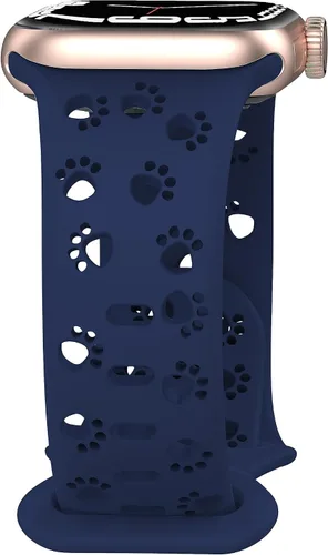 Miniatura 19 de Correa de silicona compatible con Apple Watch Band de 1.496 in, 1.575 in, 1.614 in, 1.654 in, 1.732 in, 1.772 in, 1.772 in, 1.772 in, 1.772 in, Humo