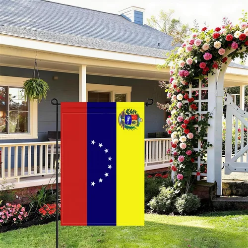 Miniatura 6 de Banderas de jardín de Argentina Bandera argentina pequeña de 12x18 pulgadas de arpillera de doble cara para decoración al aire libre de patio