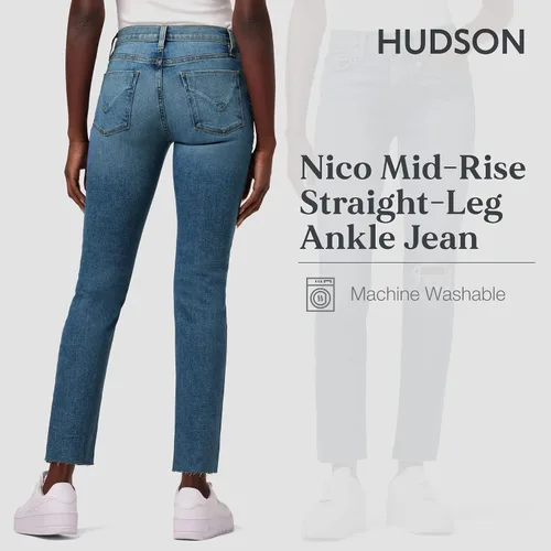 Miniatura 3 de HUDSON Jeans Nico Mid Rise para mujer, rectos, tobilleros