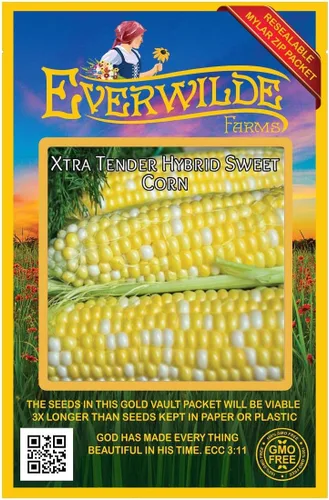 Everwilde Farms - 30 semillas de maíz dulce (tratadas) - Gold Vault Jumbo