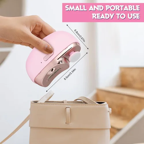Miniatura 5 de Cortaúñas eléctrico, lima de uñas eléctrica, recortadora de uñas automática 3 en 1 con pulido, molinillo de uñas automático para mujeres, recortador