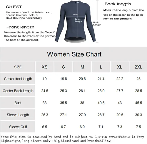 Miniatura 6 de Wulibike Camiseta de ciclismo para mujer, manga larga, camisetas de ciclismo para mujer, camisetas de ciclismo transpirables con 4 bolsillos