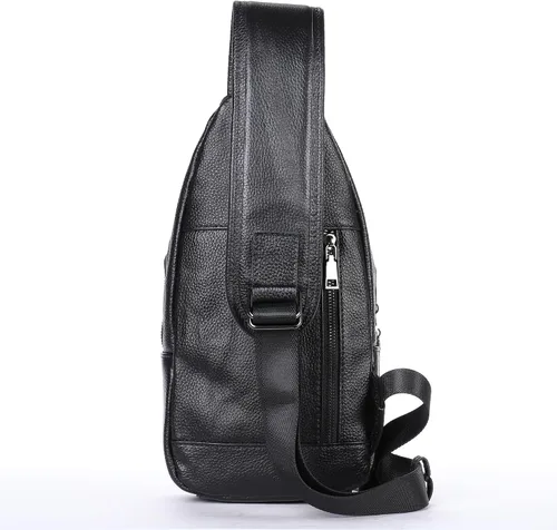 Miniatura 192 de LUKZIJAES Bolso bandolera de cuero genuino para hombre