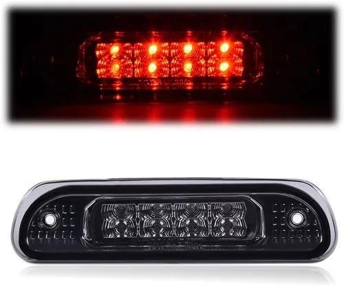 Miniatura 12 de PIT66 3ª luz de freno LED, compatible con Jeep Cherokee 97-01, luces traseras de carga para techo trasero, lente transparente, carcasa negra 97-01