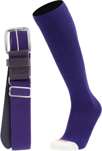 Miniatura 16 de MadSportsStuff - Combo de calcetines y cinturón de sóftbol o béisbol, tallas profesionales para jóvenes y adultos