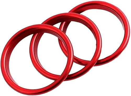 Miniatura 4 de Adorno de salida de ventilación de aire acondicionado de coche para Mazda MX-5 MX5 Mazda 2 CX-3 CX3 RF ND Accesorios de coche (Anillo interior rojo)