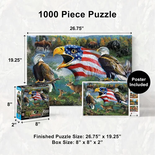 Miniatura 2 de MasterPieces Mossy Oak - Freedom for All - Rompecabezas de 1000 piezas