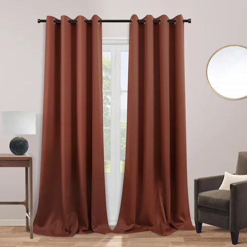Miniatura 165 de Cortinas opacas de 72 pulgadas extra anchas para dormitorio, puerta corrediza de vidrio y patio, 2 paneles con ojales para oscurecer ventana grande