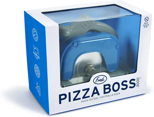 Miniatura 3 de Genuine Fred PIZZA BOSS 3000, Rueda de Pizza de Acero Inoxidable con Diseño de Sierra Circular, Gran Regalo para Hombres y Amantes de la Pizza