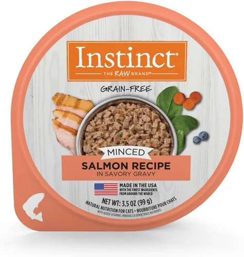 Miniatura 13 de Instinct Receta picada sin granos con conejo real, comida húmeda natural para gatos, tazas de 3.5 onzas (caja de 12)