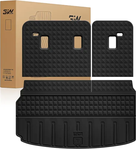 Miniatura 33 de 3W Alfombrillas de piso para Chevy Equinox 2018-2023 2024/Alfombrillas de piso GMC Terrain, TPE para todo clima con ajuste personalizado