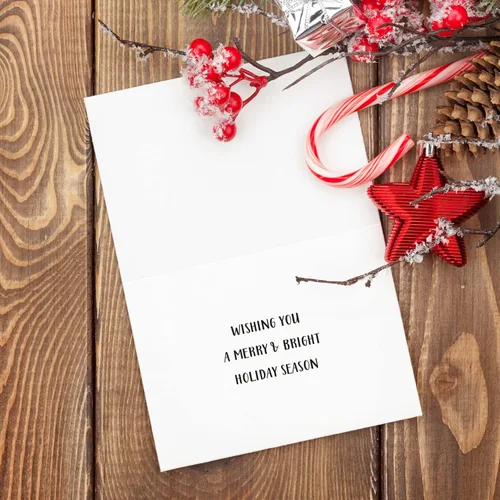 Miniatura 6 de Sweetzer & Orange - Juego de tarjetas de Navidad - 24 tarjetas de fiesta con lámina de oro y sobres rojos – 6 diseños surtidos en caja para fácil