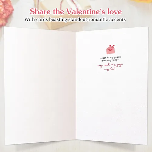 Miniatura 6 de FLYAB Tarjeta de San Valentín con sobre, corazones 3D, regalos para el día de San Valentín, cumpleaños, aniversario, tarjeta del día de la madre