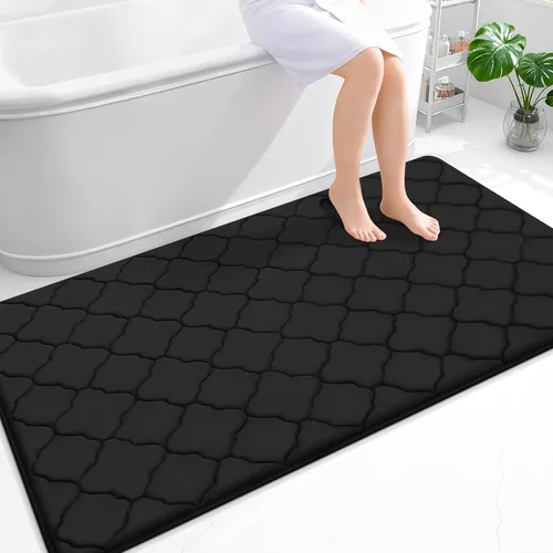 Miniatura 257 de OLANLY Alfombra de Baño de Espuma Viscoelástica de 24 x 16 pulgadas, Ultra Suave y Absorbente, Alfombras de Baño Antideslizantes, Cómodas, Lavables