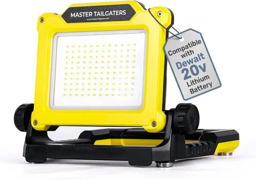 Miniatura 10 de Master Tailgaters FLUD 4000 Luz de Trabajo LED de Inundación Compatible con Baterías Black & Decker, Porter Cable, Stanley 18v-20v