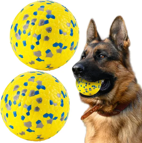 Miniatura 12 de FUSOTO 3 pelotas de tenis duraderas para perros masticadores agresivos, para perros grandes, medianos y pequeños