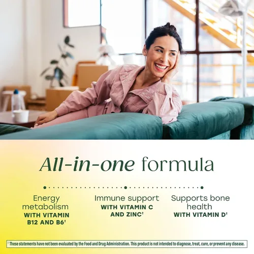Miniatura 4 de MegaFood Multivitamínico para mujeres 40+ One Daily - Multivitamínico para mujer con B12 metilado, folato de metilo, vitamina D3, C y zinc