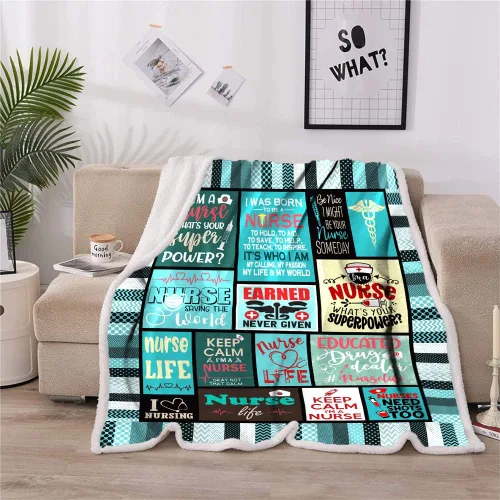 Miniatura 4 de Regalos de Enfermera Mantas Suaves y Cálidas para Mujeres, Regalos para Enfermeras, Regalos de la Semana de Enfermeras, Mantas Cálidas y Suaves de H2