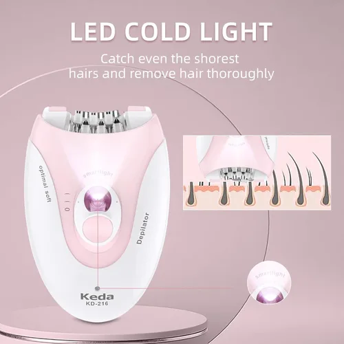 Miniatura 6 de Depiladoras para la cara de las mujeres con 2 velocidades Glabrouse Skin Depilator Face Trimmer Device Pluxy Hair Removal para depiladora facial