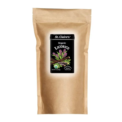Miniatura 35 de Pastillas Herbales Orgánicas de St. Claire, (Jengibre, lata de 1.5 onzas, paquete de 3) Sin gluten, veganas, sin OMG, a base de plantas, sin