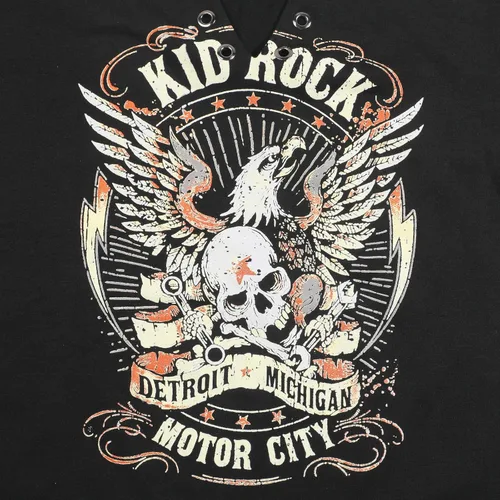 Miniatura 3 de SFHFY Kid Rock Skeleton Eagle - Camiseta para mujer, diseño vintage de Nashville Rock Roll Music Shirts Funny Motor City Graphic Skull Top