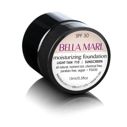 Miniatura 6 de Bella Mari - Base hidratante natural, color beige claro (B10); plástico sin PBA de 2