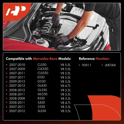 Miniatura 2 de Bujías de Chispa de Iridio Platino A-Premium compatibles con Mercedes-Benz CL550, CLK550, CLS550, E550, GL450, GL550, G550, ML550, S450, S550