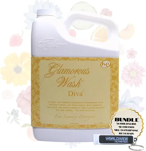 Miniatura 14 de Worldwide Nutrition Paquete Compatible con Tyler Glamorous Wash Diva Detergente Líquido para la Ropa - Lavable a Mano y a Máquina Detergente
