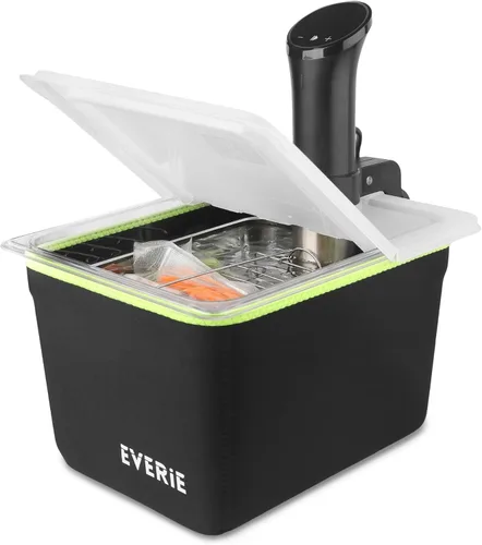 Miniatura 9 de EVERIE Sous Vide - Contenedor compatible con ANOVA Nano, Contenedor con tapa y estante