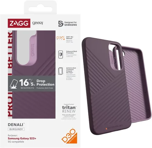 Miniatura 21 de ZAGG Gear4 Santa Cruz Samsung Galaxy S23 Series - Funda para teléfono, protección contra caídas D30 de hasta 13 pies / 13.1 ft, funda transparente