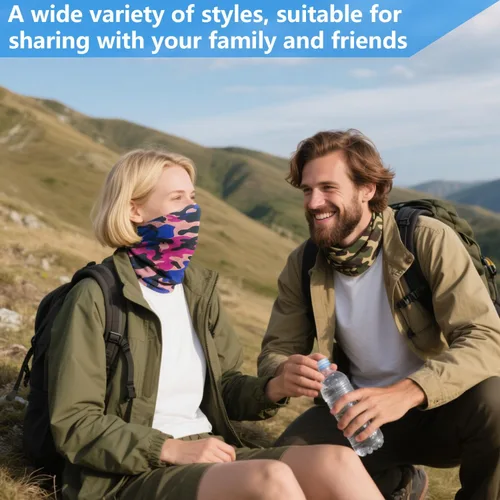 Miniatura 7 de 12 polainas refrescantes para el cuello para hombres y mujeres, transpirables, protección solar, bandanas para el cuello