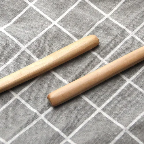 Miniatura 9 de 1 cuchara de madera de olivo, 11 pulgadas, estilo coreano, mango largo, cucharas redondas ranuradas de madera para mermelada de oliva