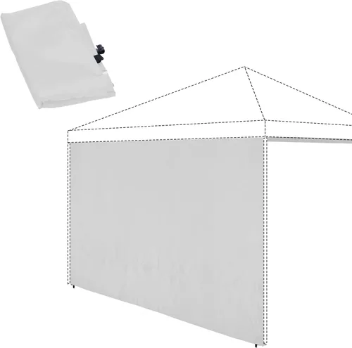 REDCAMP Pared lateral instantánea para toldo desplegable de 10 x 10 pies, 1 paquete solo para pared solar, caqui/azul/blanco/negro