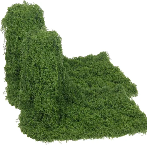 Miniatura 12 de 2 Rollos de Camino de Mesa de Musgo Falso para Decoración 4" x 47" Musgo Artificial para Plantas de Interior Hierba Blanca Falso para Macetas