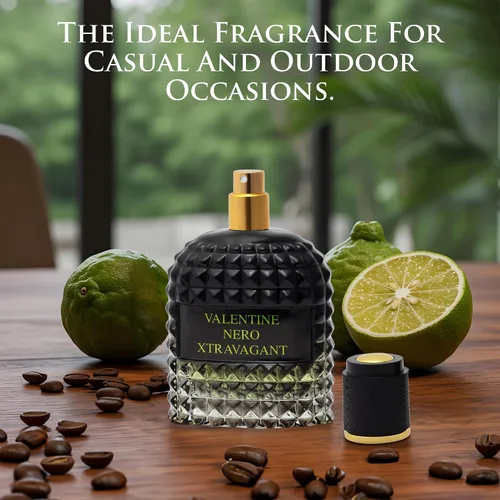 Miniatura 8 de Valentine Nero Xtravagant para Hombre - Fragancia Oriental Fougere - Notas Superiores de Bergamota Calabresa y Acorde de Café Espresso - Fragancias