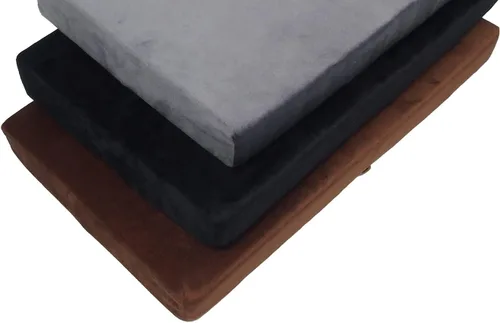 Miniatura 6 de Augld Paquete de 2 cojines lavables para taburete de silla de montar, antideslizantes, rectangulares, acolchados, para taburete de bar, 9.5 x 18
