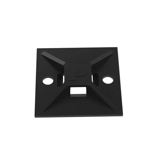 Miniatura 4 de Panduit ABM112-A-C - Soporte de brida de cables con parte trasera adhesiva, montaje en 4 vías, adhesivo preinstalado, entorno interior, nailon 6.6