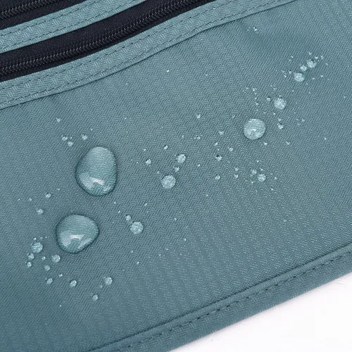 Miniatura 56 de DAITET Cinturón de dinero, soporte para pasaporte, cartera de viaje oculta segura con bloqueo RFID, riñonera encubierta (negro), Negro, Rfid