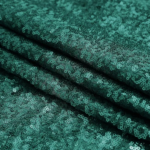 Miniatura 8 de Sugargirl - Cortina de fondo de lentejuelas verde oscuro de 4 paneles de 2 x 8 pies, cortinas de fondo de purpurina verde oscuro, brillantes
